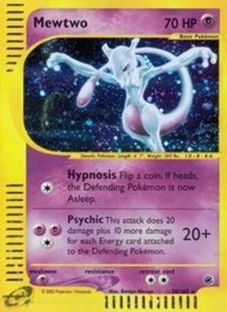 Mewtwo (20) 020 - Reverse Holofoil Expedition - Holo Rare