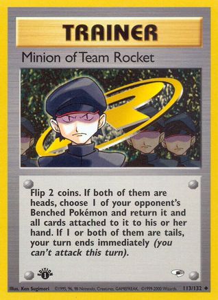 Minion of Team Rocket 113/132 - Unlimited Gym Heroes - Uncommon