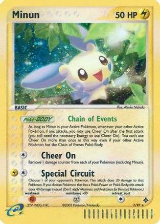 Minun 007 - Reverse Holofoil Dragon - Holo Rare