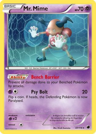 Mr. Mime 047/116 Plasma Freeze - Rare