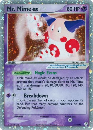 Mr. Mime ex 111/112 - Holofoil FireRed & LeafGreen - Ultra Rare