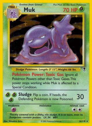 Muk 016 - Holofoil Legendary Collection - Holo Rare
