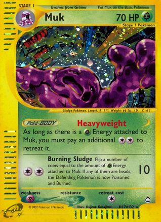 Muk (H17) H17 - Holofoil Aquapolis - Holo Rare
