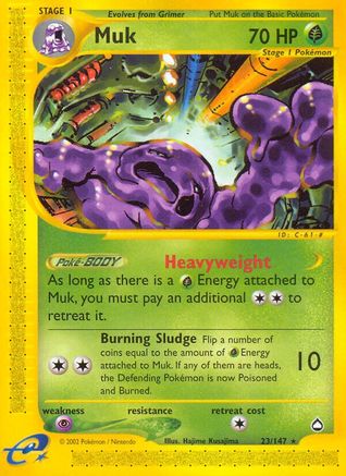 Muk 023 - Reverse Holofoil Aquapolis - Rare