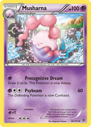 Musharna 040 - Reverse Holofoil Plasma Blast - Uncommon
