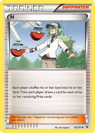 N (Supporter) 092/101 Noble Victories - Uncommon