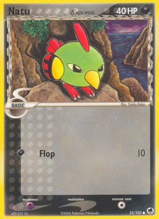 Natu (Delta Species) 055/101 - Reverse Holofoil Dragon Frontiers - Common