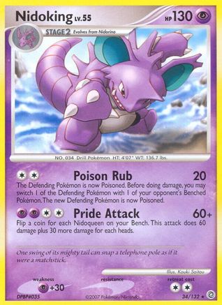 Nidoking 034 Secret Wonders - Rare