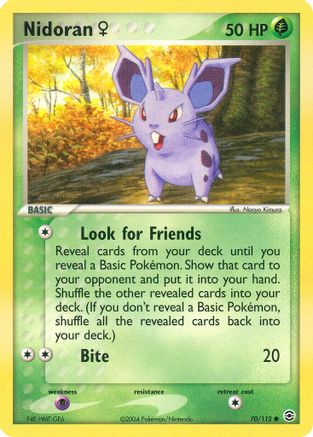 Nidoran F 070/112 - Reverse Holofoil FireRed & LeafGreen - Common