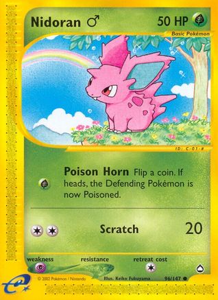 Nidoran M 096/147 Aquapolis - Common