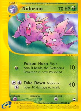 Nidorino 055/147 Aquapolis - Uncommon