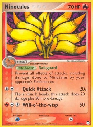 Ninetales 019/108 Power Keepers - Rare