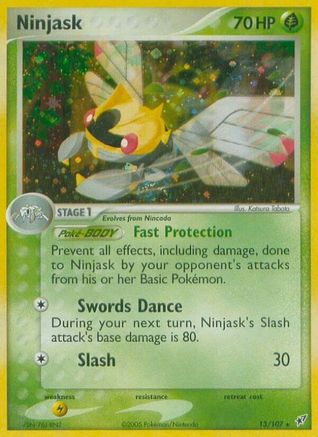 Ninjask 013 Deoxys - Holo Rare