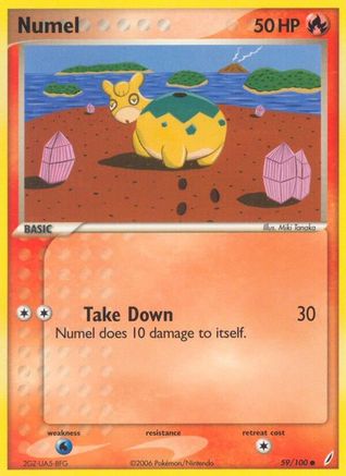 Numel 059/100 - Reverse Holofoil Crystal Guardians - Common