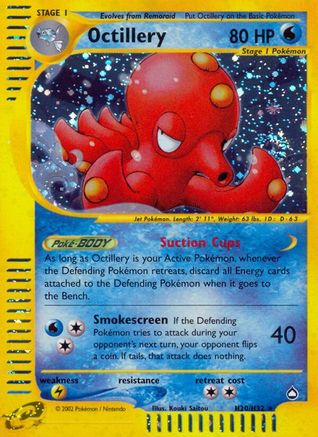 Octillery (H20) H20 - Holofoil Aquapolis - Holo Rare