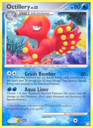 Octillery 057 - Reverse Holofoil Mysterious Treasures - Uncommon
