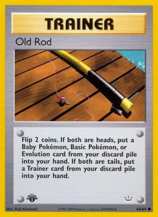 Old Rod 064/64 - 1st Edition Neo Revelation - Common