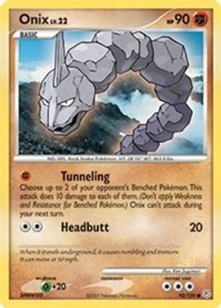 Onix 092/130 - Reverse Holofoil Diamond and Pearl - Common