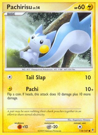 Pachirisu 118 - Reverse Holofoil Supreme Victors - Common