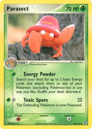 Parasect 043 - Reverse Holofoil FireRed & LeafGreen - Uncommon