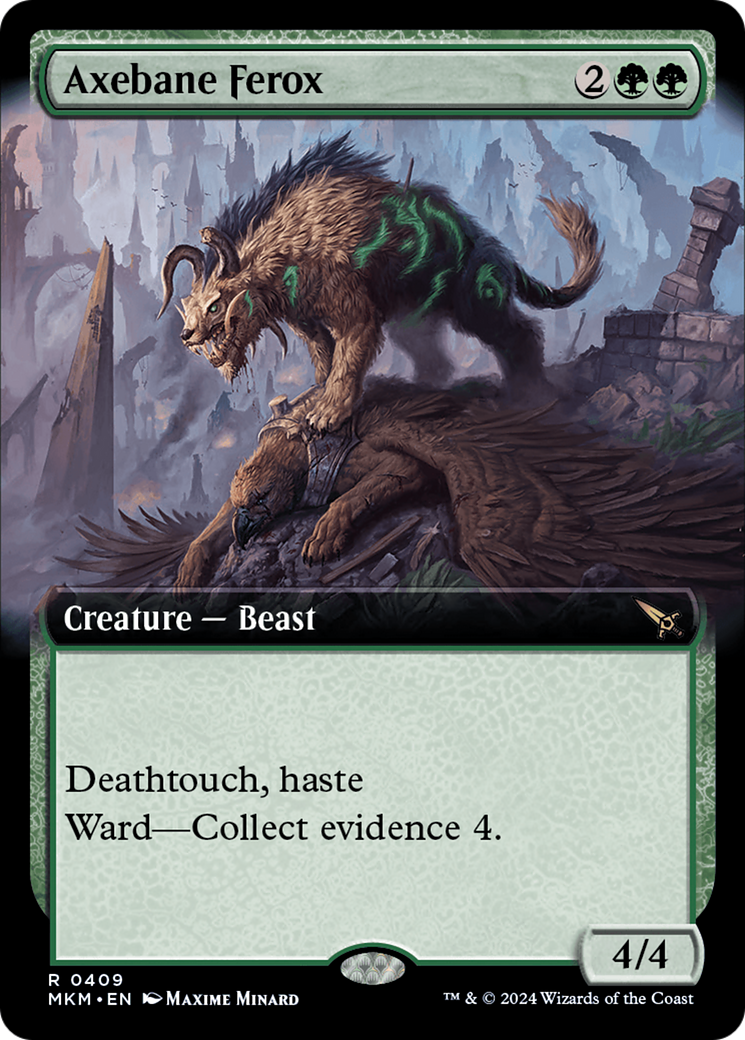 Axebane Ferox (Extended Art) (MKM-409) - Murders at Karlov Manor: (Extended Art) Foil