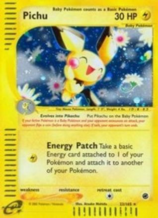 Pichu (22) 022 - Reverse Holofoil Expedition - Holo Rare