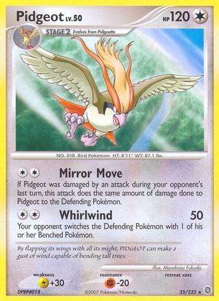 Pidgeot 035 Secret Wonders - Rare