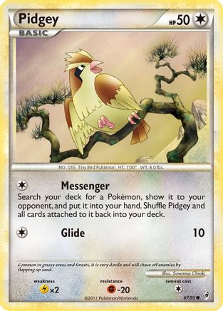 Pidgey 067/95 - Reverse Holofoil Call of Legends - Common
