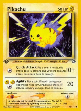Pikachu 070/111 - Unlimited Neo Genesis - Common