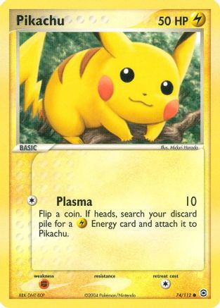 Pikachu 074/112 - Reverse Holofoil FireRed & LeafGreen - Common