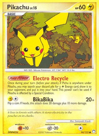 Pikachu 094/123 Mysterious Treasures - Common