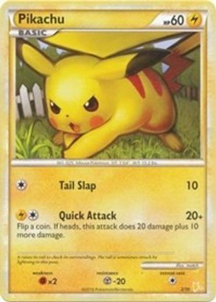 Pikachu (#16) 016 HGSS Trainer Kit Gyarados & Raichu - Common