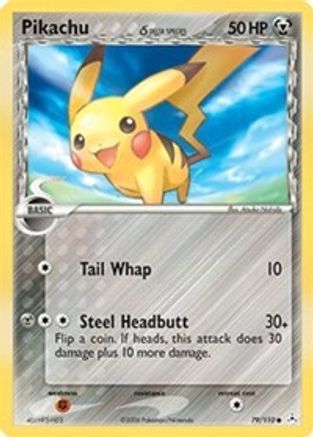 Pikachu (Delta Species) 079/110 - Reverse Holofoil Holon Phantoms - Common