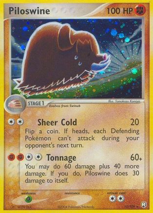 Piloswine 013 Team Rocket Returns - Holo Rare