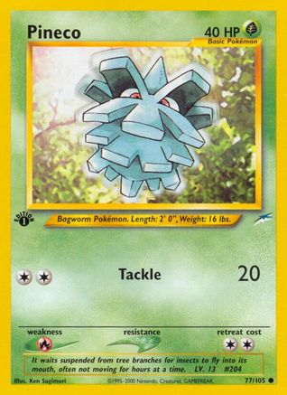 Pineco 077/105 - 1st Edition Neo Destiny - Common