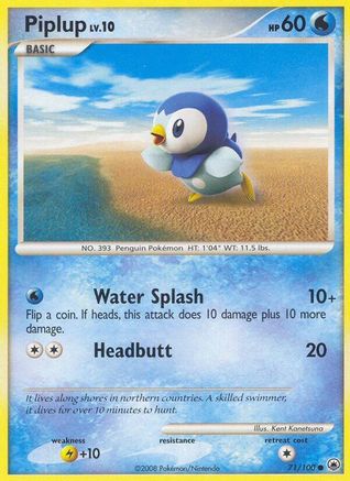 Piplup (71) 071/100 Majestic Dawn - Common