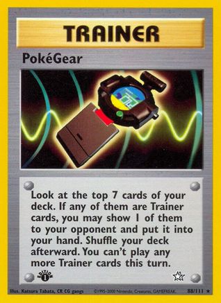 PokeGear 088/111 - Unlimited Neo Genesis - Rare