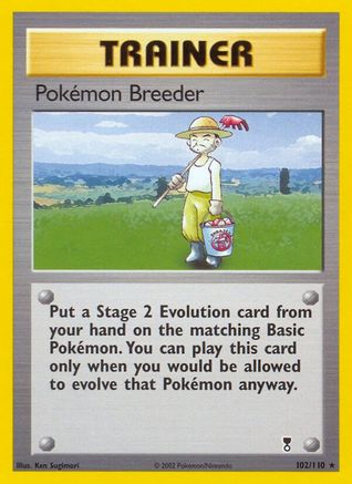 Pokemon Breeder 102 - Reverse Holofoil Legendary Collection - Rare