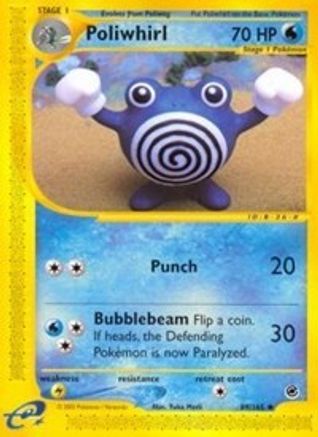 Poliwhirl 089/165 - Reverse Holofoil Expedition - Uncommon