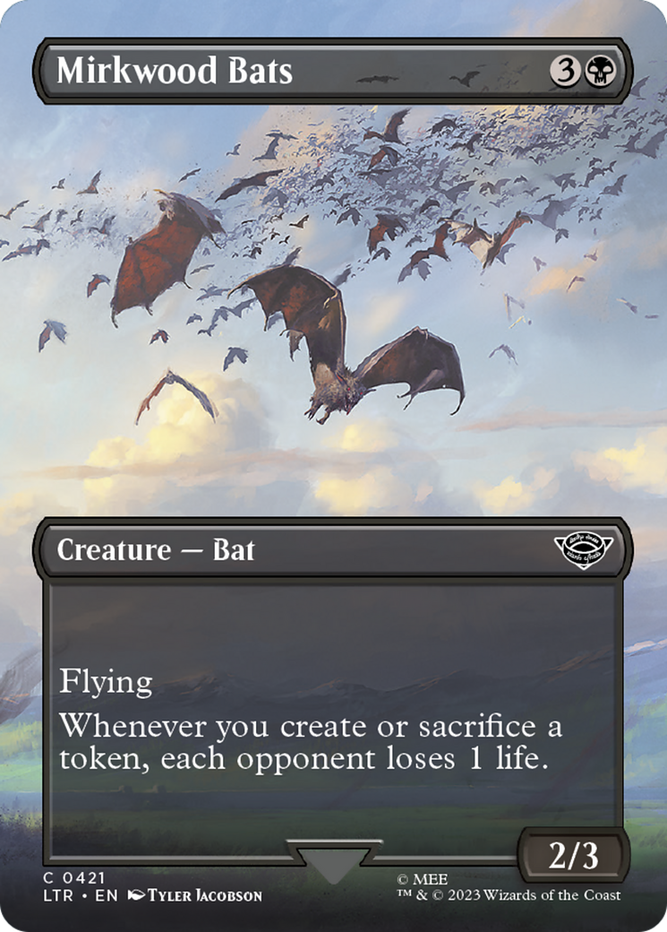 Mirkwood Bats (Borderless) (LTR-421) - The Lord of the Rings: Tales of Middle-earth (Borderless) Foil