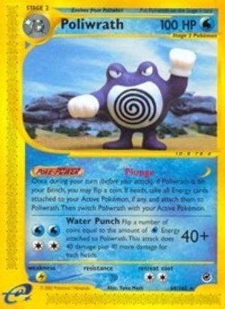 Poliwrath (60) 060 - Reverse Holofoil Expedition - Rare