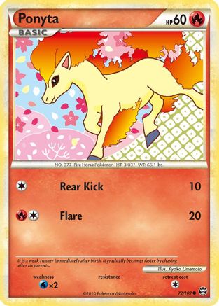 Ponyta 072/102 Triumphant - Common