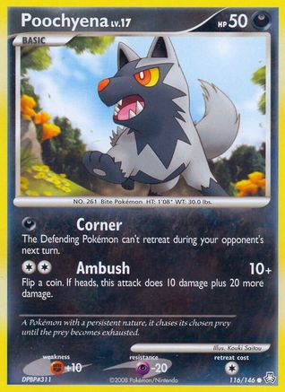 Poochyena 116 - Reverse Holofoil Legends Awakened - Common