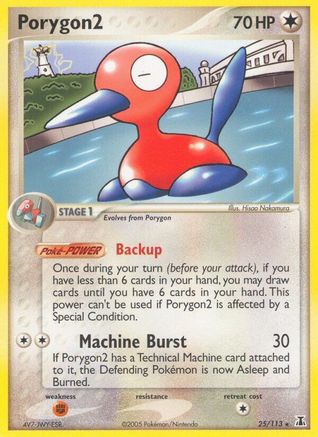 Porygon2 025 - Reverse Holofoil Delta Species - Rare