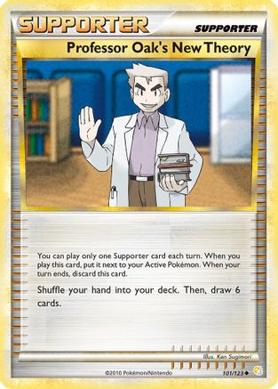Professor Oak's New Theory 101/123 - Reverse Holofoil HeartGold SoulSilver - Uncommon