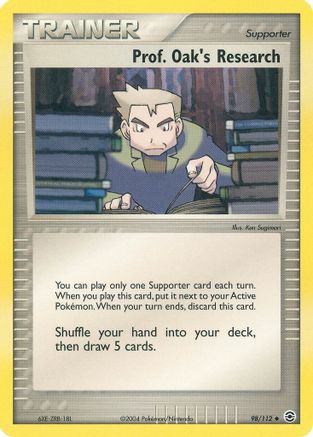 Prof. Oak's Research 098 FireRed & LeafGreen - Uncommon