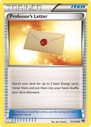 Professor's Letter 123/146 XY Base Set - Uncommon