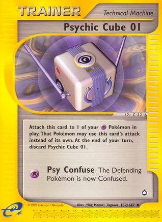 Psychic Cube 01 132 - Reverse Holofoil Aquapolis - Uncommon
