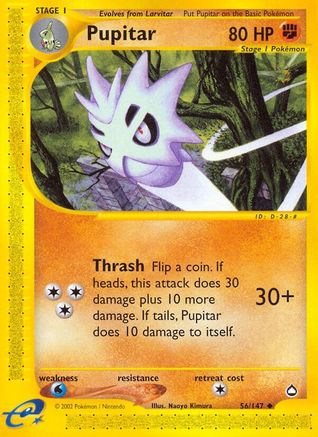 Pupitar 056 - Reverse Holofoil Aquapolis - Uncommon