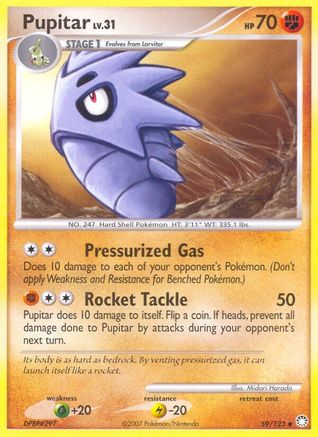 Pupitar 059 - Reverse Holofoil Mysterious Treasures - Uncommon